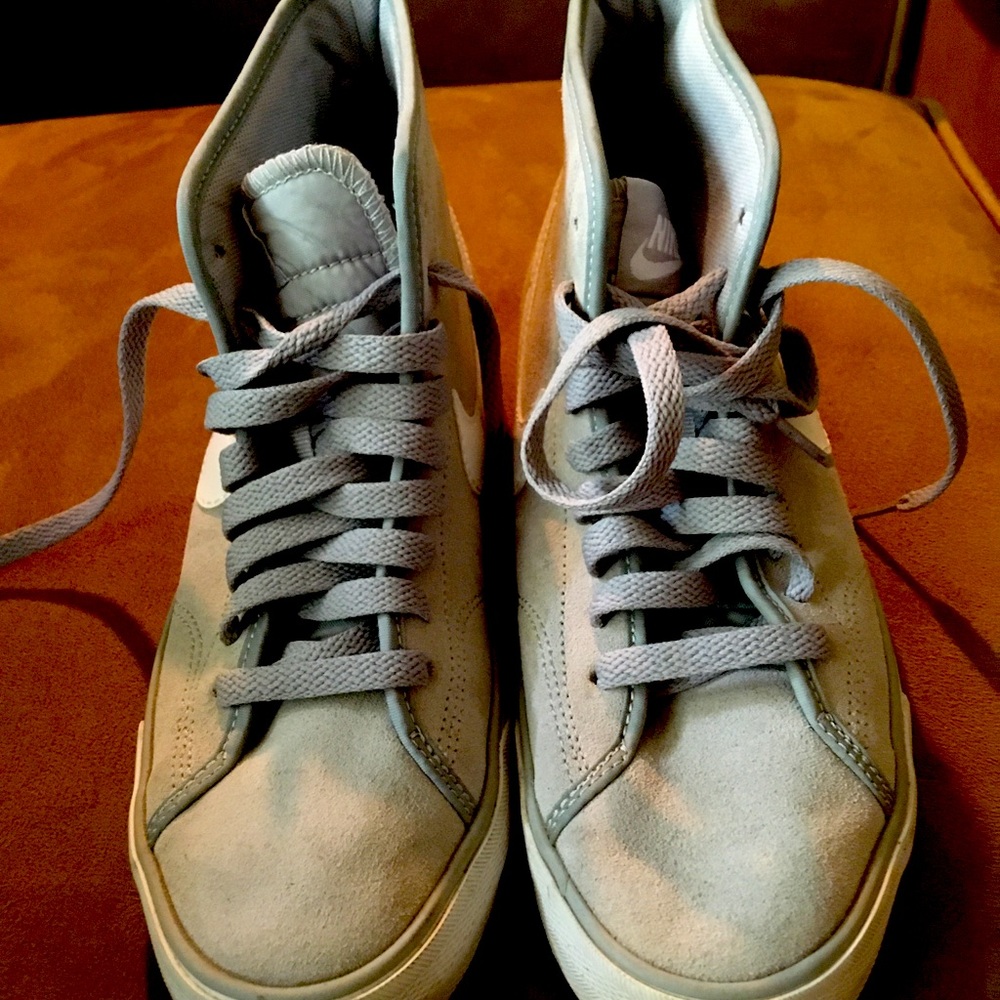 Nike Primo court grey suede high top pros 6.5